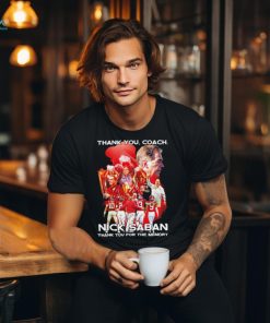 Alabama Crimson Tide thank you coach Nick Saban thank you for the memories signature shirt