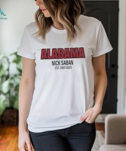 Alabama Nick Saban Coach Est 2007 2023 Shirt