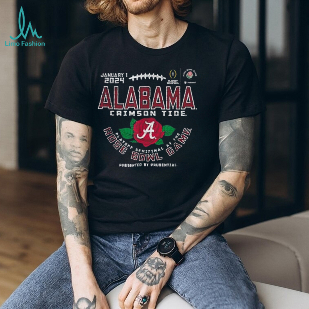 Alabama Rose Bowl 2024 CFP Semi Vintage Flower T Shirt Alabama Rose Bowl 2024 CFP Semi Vintage Flower T Shirt