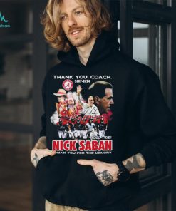 Alabama Thank You Coach Nick Saban 2007 2024 Roll Tide Shirt