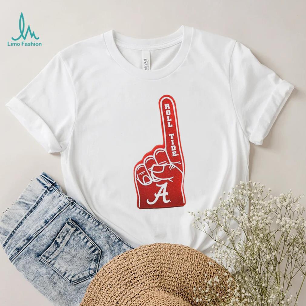 Alabama crimson tide foam hand #1 shirt Alabama crimson tide foam hand #1 shirt