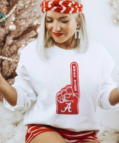 Alabama crimson tide foam hand #1 shirt, hoodie, sweater, long sleeve and tank top Alabama crimson tide foam hand #1 shirt