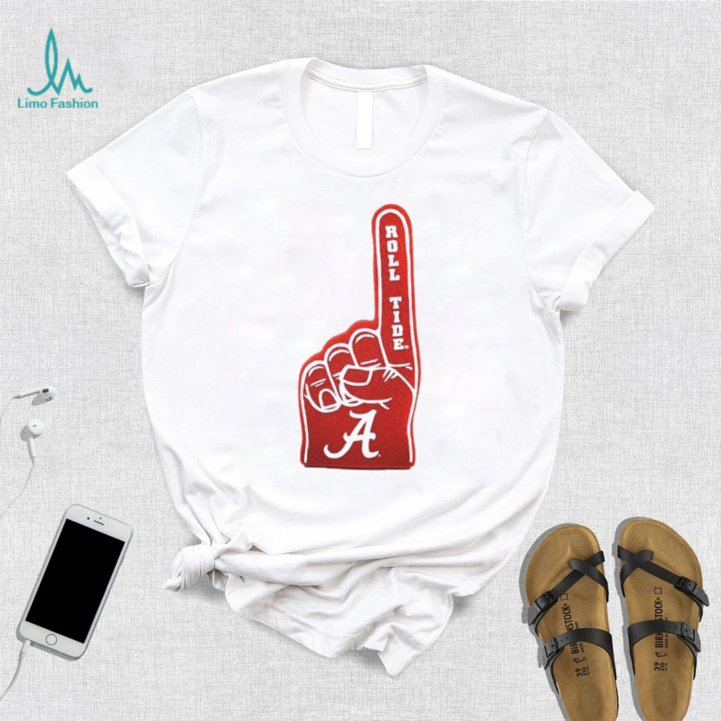 Alabama crimson tide foam hand #1 shirt Alabama crimson tide foam hand #1 shirt