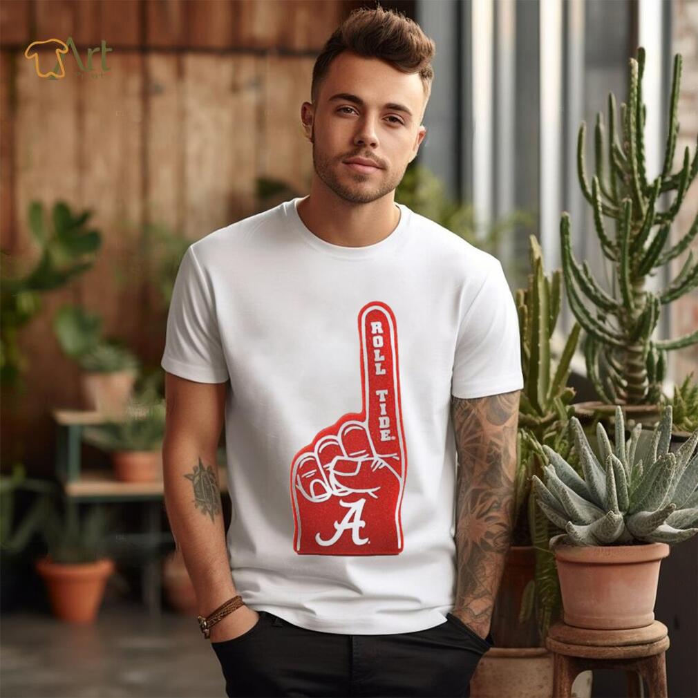 Alabama crimson tide foam hand #1 shirt Alabama crimson tide foam hand #1 shirt