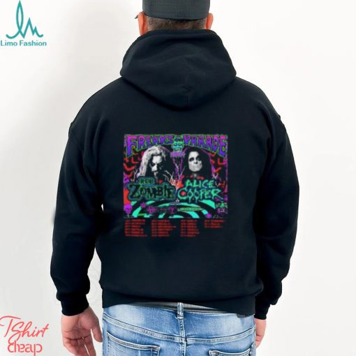 Alice Cooper And Rob Zombie Are Back Together For The Freaks On Parade 2024 Tour With Special Guests Ministry And Filter Schedule Lists Merchandise T Shirt