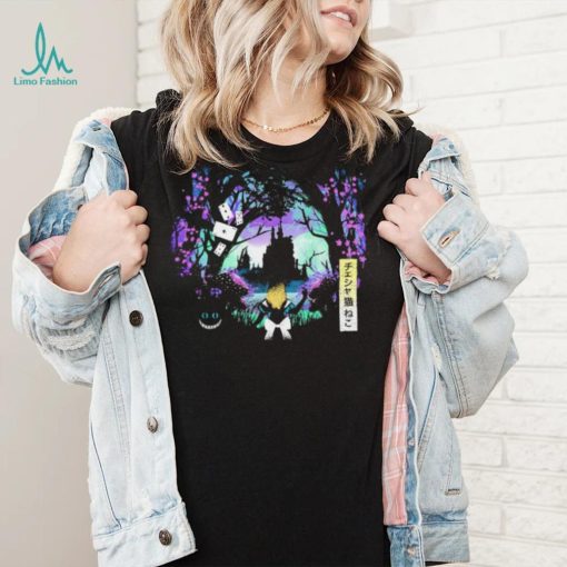 Alice in wonderland cat shirt