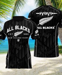 All Black New Zealand Rugby Apparels Allblacks Polo New Zealand Rugby Rosato Closet New Fashion Full Printed Hawaiian Shirt