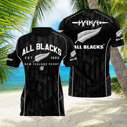 All Black New Zealand Rugby Apparels Allblacks Polo New Zealand Rugby Rosato Closet New Fashion Full Printed Hawaiian Shirt