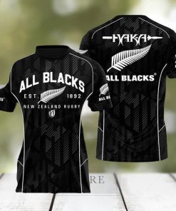 All Black New Zealand Rugby Apparels Allblacks Polo New Zealand Rugby Rosato Closet New Fashion Full Printed Hawaiian Shirt