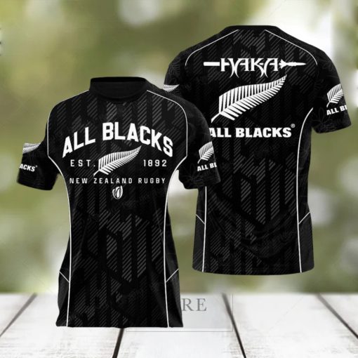 All Black New Zealand Rugby Apparels Allblacks Polo New Zealand Rugby Rosato Closet New Fashion Full Printed Hawaiian Shirt