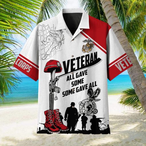 All Gave Some Some Gave All Veteran Multiservice MH Classic Full Printing Hawaiian Shirtss