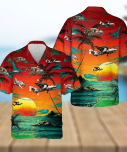 All Over Printed US Navy Northrop Grumman E 2 Hawkeye Aloha Hawaiian Shirt