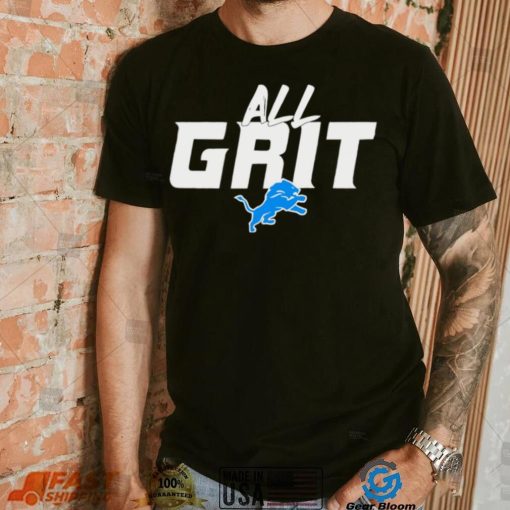 All grit Detroit Lions football logo gift shirt