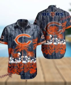 Aloha Shirt Design Chicago Bears Hawaiian Shirt Set for Summer