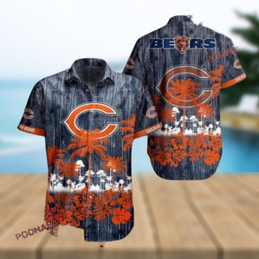 Aloha Shirt Design Chicago Bears Hawaiian Shirt Set for Summer