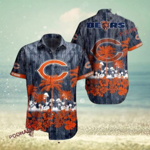 Aloha Shirt Design Chicago Bears Hawaiian Shirt Set for Summer