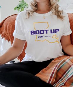Alumni Hall Boot Up Lsu Basketball map t shirt