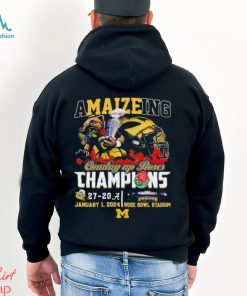 Amaizeing 2024 Coming Up Rose Bowl Champions Michigan Wolverines Shirt