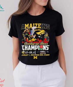 Amaizeing 2024 Coming Up Rose Bowl Champions Michigan Wolverines Shirt