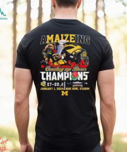 Amaizeing 2024 Coming Up Rose Bowl Champions Michigan Wolverines Shirt