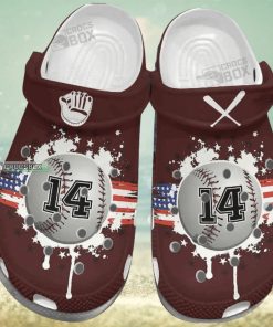 America Flag Vector Custom Crocs – 14Th Outdoor Baseball Crocs