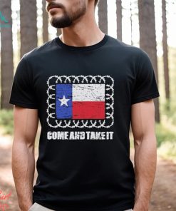 American Flag Come and Take It Razor Wire Shirt
