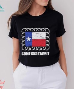 American Flag Come and Take It Razor Wire Shirt