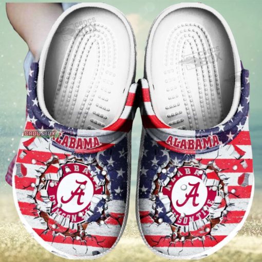 American Football Crimson Tide Game Day Crocs