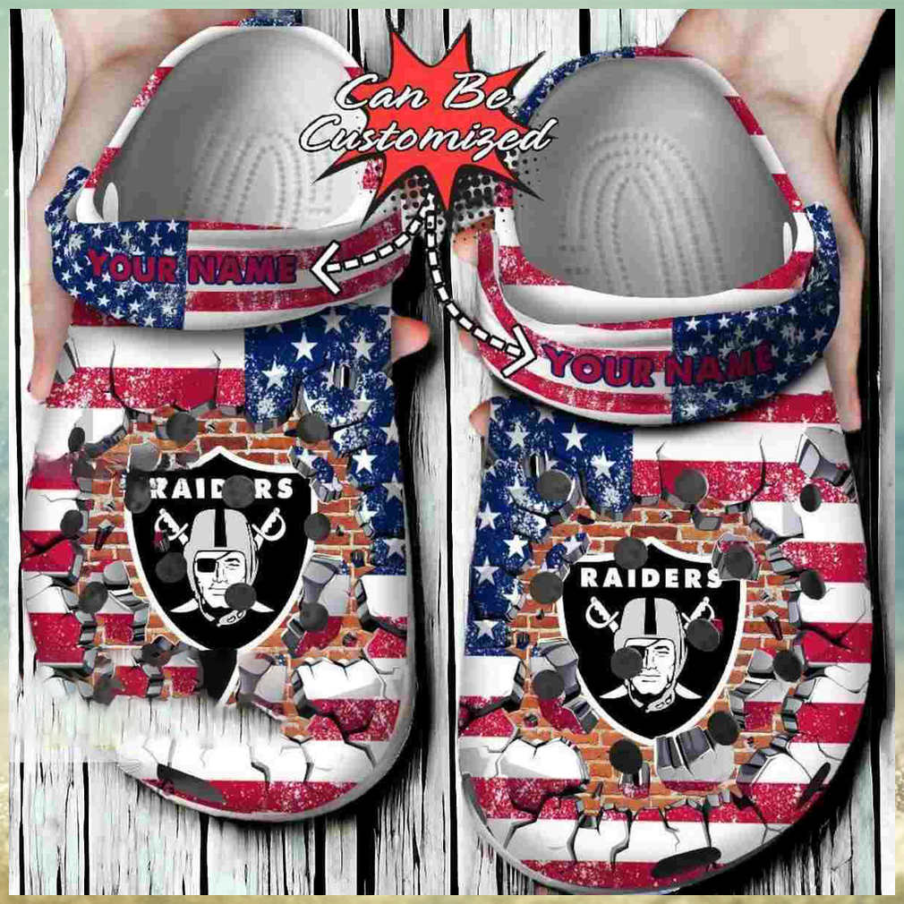 American Football Las Vegas Raiders Crocs Clogs Gift American Football Las Vegas Raiders Crocs Clogs Gift
