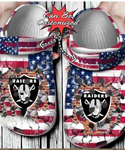 American Football Las Vegas Raiders Crocs Clogs Gift