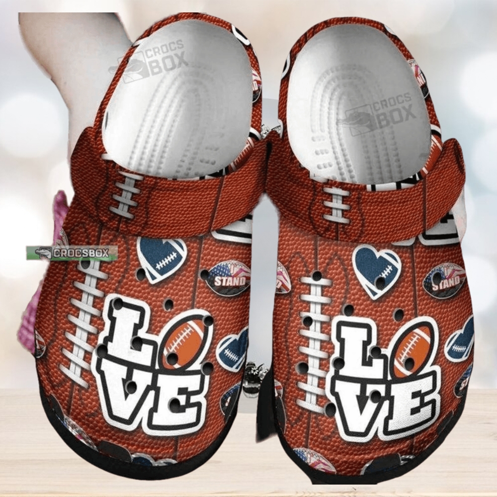 American Football Love American Football Crocs Shoes American Football Love American Football Crocs Shoes