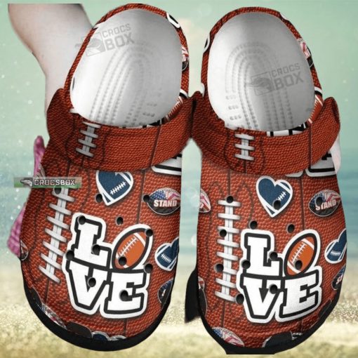American Football Love American Football Crocs Shoes