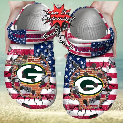American Football Packers Crocs Shoes