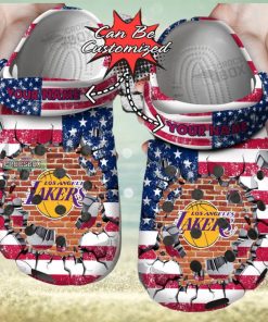American Lakers Basketball Crocs Shoes