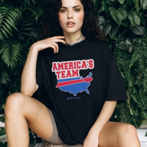 America’s Team Buffalo Bills State Mix Logo T shirt