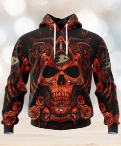 Anaheim Ducks Hoodie Special Design With Skull Art Hoodie