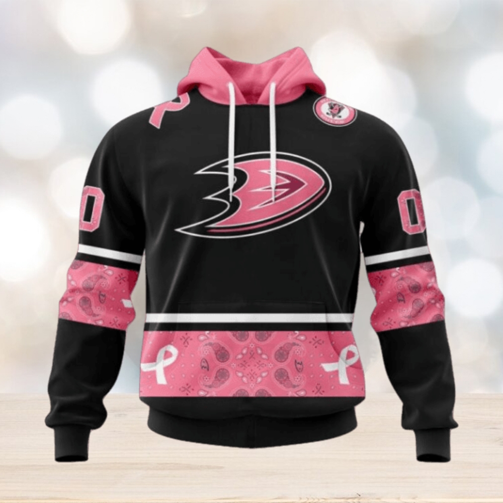 Anaheim Ducks Hoodie Specialized Design In Classic Style With Paisley! WE WEAR PINK BREAST CANCER Hoodie Anaheim Ducks Hoodie Specialized Design In Classic Style With Paisley! WE WEAR PINK BREAST CANCER Hoodie