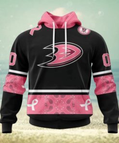 Anaheim Ducks Hoodie Specialized Design In Classic Style With Paisley! WE WEAR PINK BREAST CANCER Hoodie