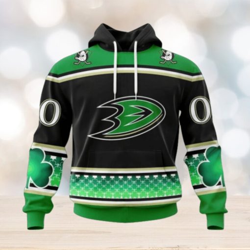 Anaheim Ducks Hoodie Specialized Unisex Kits Hockey Celebrate St Patrick’s Day Hoodie