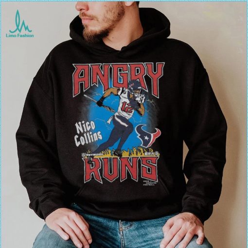 Angry Runs Texans Nico Collins Retro GMF Kyle Brandt T Shirt