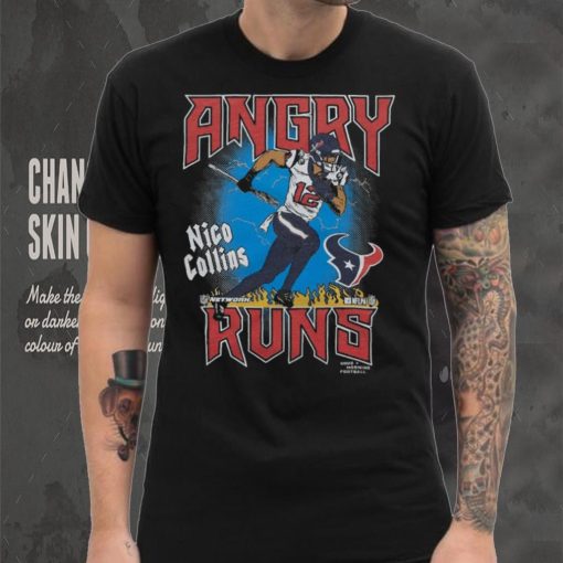 Angry Runs Texans Nico Collins Retro GMF Kyle Brandt T Shirt