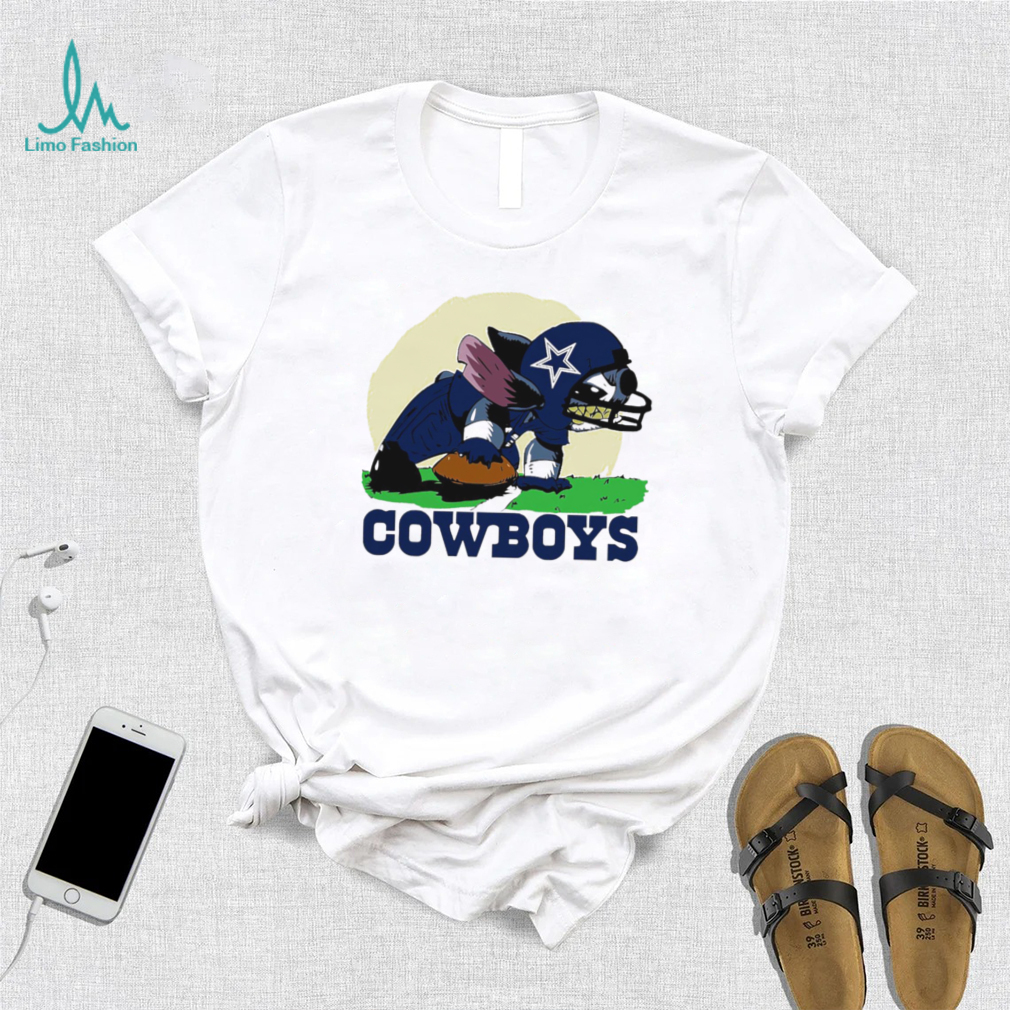 Angry Stitch character player Dallas Cowboys football logo shirt Angry Stitch character player Dallas Cowboys football logo shirt