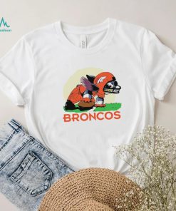 Angry Stitch character player Denver Broncos football logo shirt