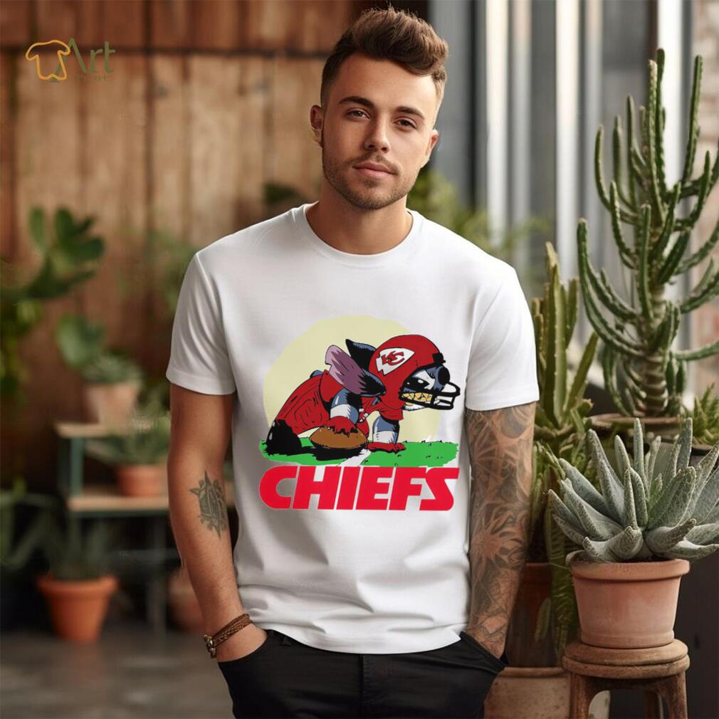 Angry Stitch character player Kansas City Chiefs football logo shirt Angry Stitch character player Kansas City Chiefs football logo shirt