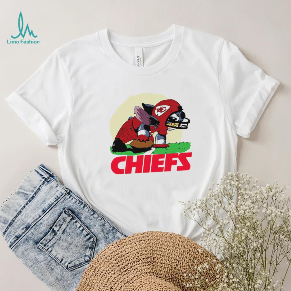 Angry Stitch character player Kansas City Chiefs football logo shirt Angry Stitch character player Kansas City Chiefs football logo shirt
