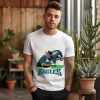 Angry Stitch character player New York Giants football logo shirt