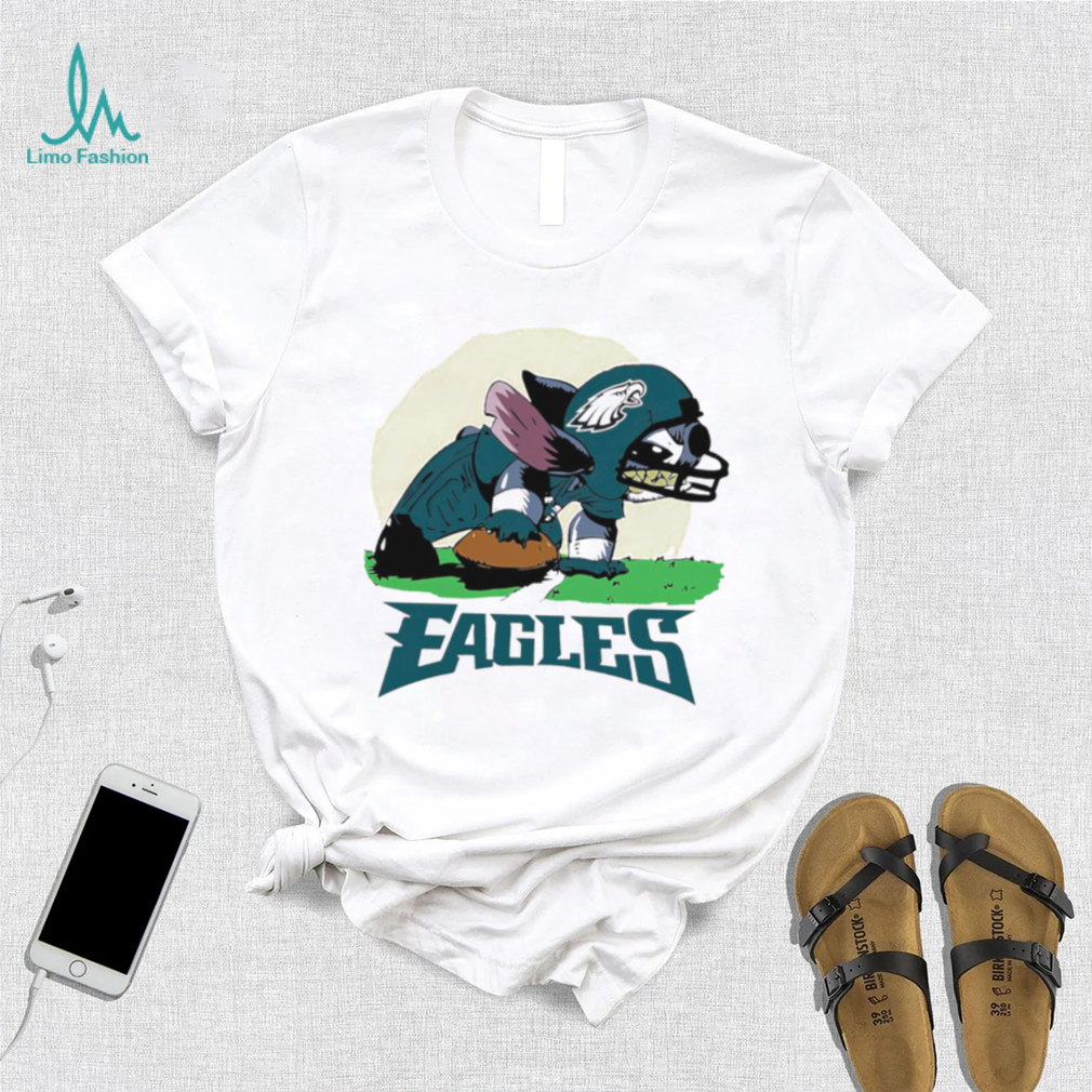 Angry Stitch character player Philadelphia Eagles football logo shirt Angry Stitch character player Philadelphia Eagles football logo shirt