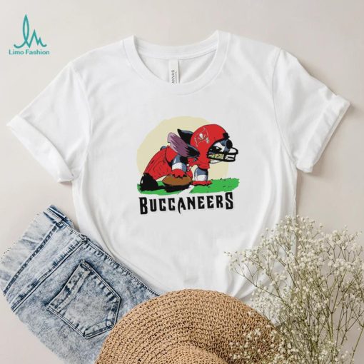 Angry Stitch character player Tampa Bay Buccaneers football logo shirt