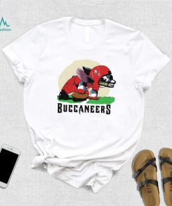 Angry Stitch character player Tampa Bay Buccaneers football logo shirt