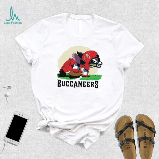 Angry Stitch character player Tampa Bay Buccaneers football logo shirt